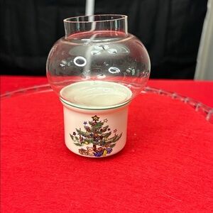 Nikki Christmas Tree Glass Candle Holder